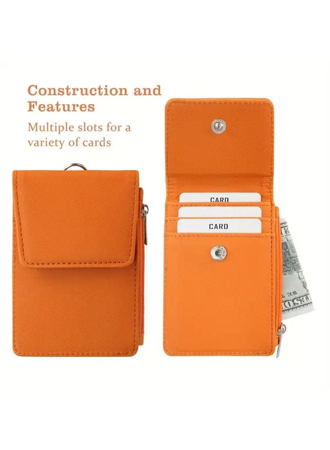 Black Multipurpose Lanyard ID Badge Holder With Zipper Pocket And 4 Card Slots - Image 2